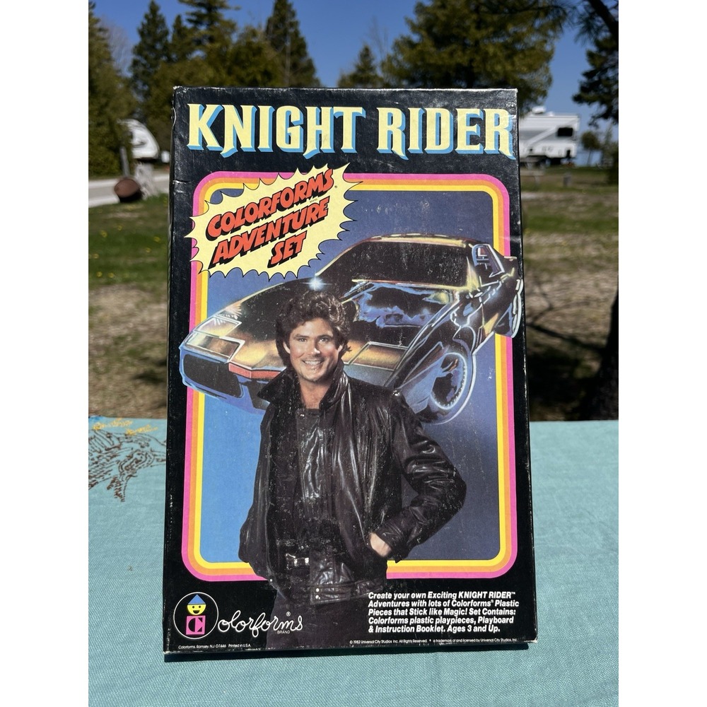 Knight Rider 1982 Complete Vintage Colorforms Adventure Set